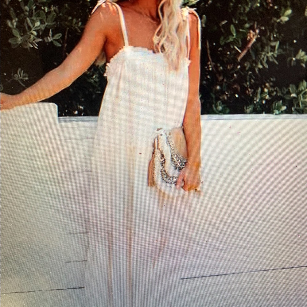 Pocketed tiered maxi dress